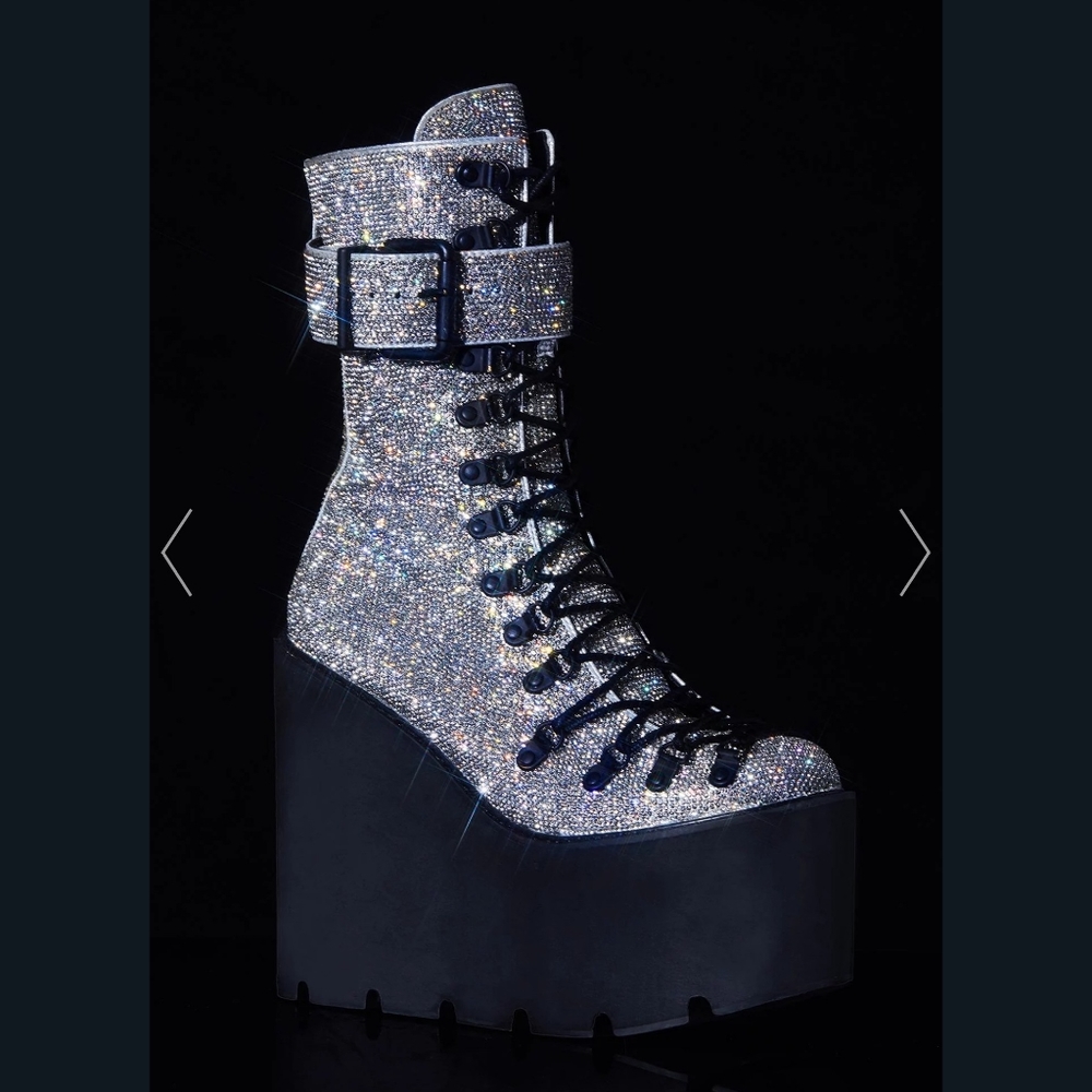 Club Exx Studded Crystal Traitor Boots